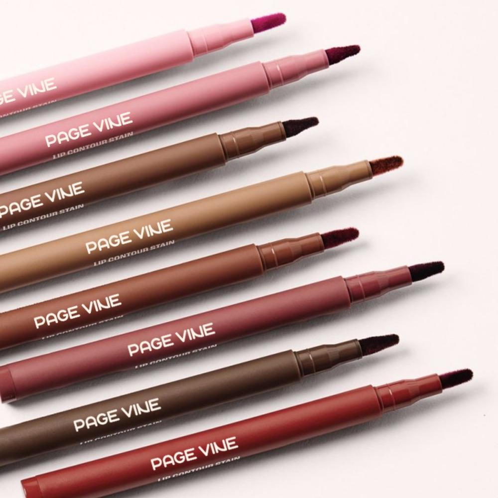 Velvet Brown Lip Liner Pencil Nude Matte Waterproof Non-stick Cup Cherry Red Lip Liner Lip Contour Pen Lipstick Makeup For Woman