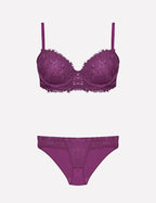 4487 – Padded Bra Set – Burgundy