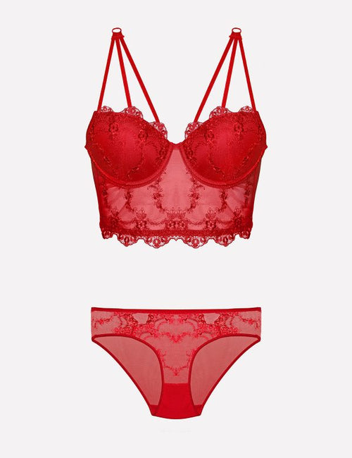 4491 – Padded Bra Set – Red