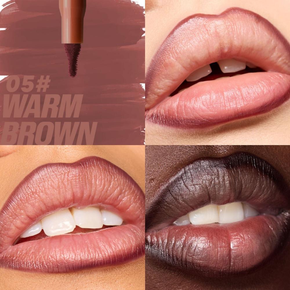 Velvet Brown Lip Liner Pencil Nude Matte Waterproof Non-stick Cup Cherry Red Lip Liner Lip Contour Pen Lipstick Makeup For Woman