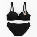 New High Quality Sexy Cute Soft Plush Design Bra & Panty Set