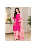 🌸Fuchsia Pink &amp; Blush Floral 3-Piece Suit