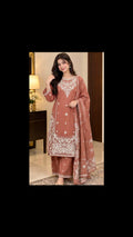 Dusty Rose Embroidered 3-Piece Suit