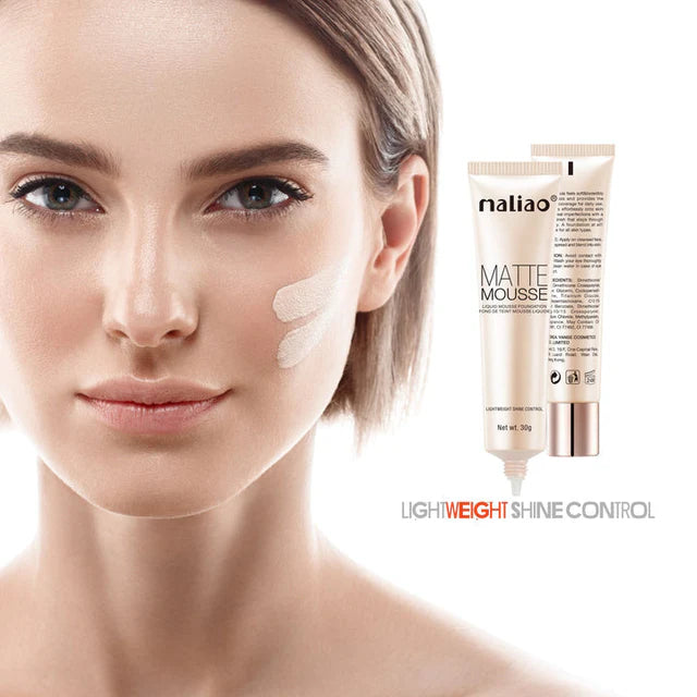 Maliao® Matte Mousse Foundation Lightweight Shine Control