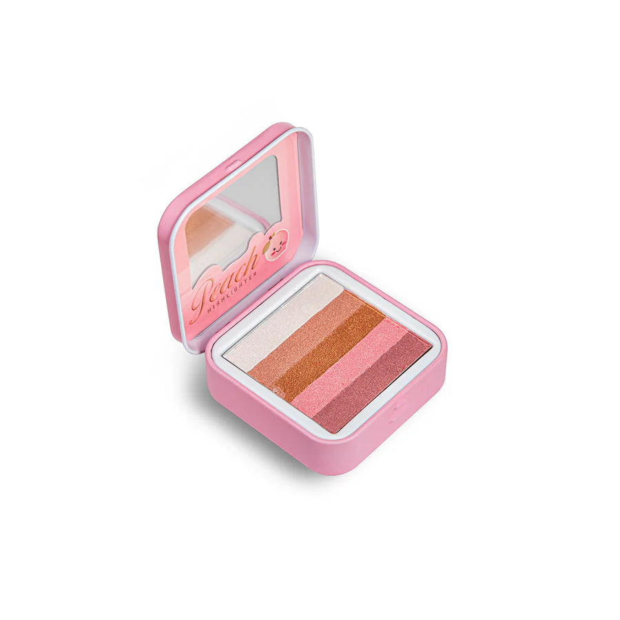 Maliao® Peach Glow Shimmer Highlighter Palette