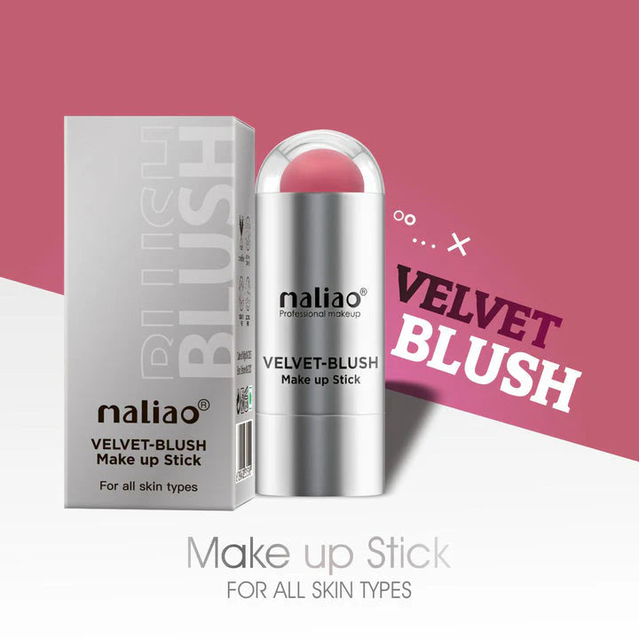 Maliao® Velvet Blush Stick – Creamy Glow Finish