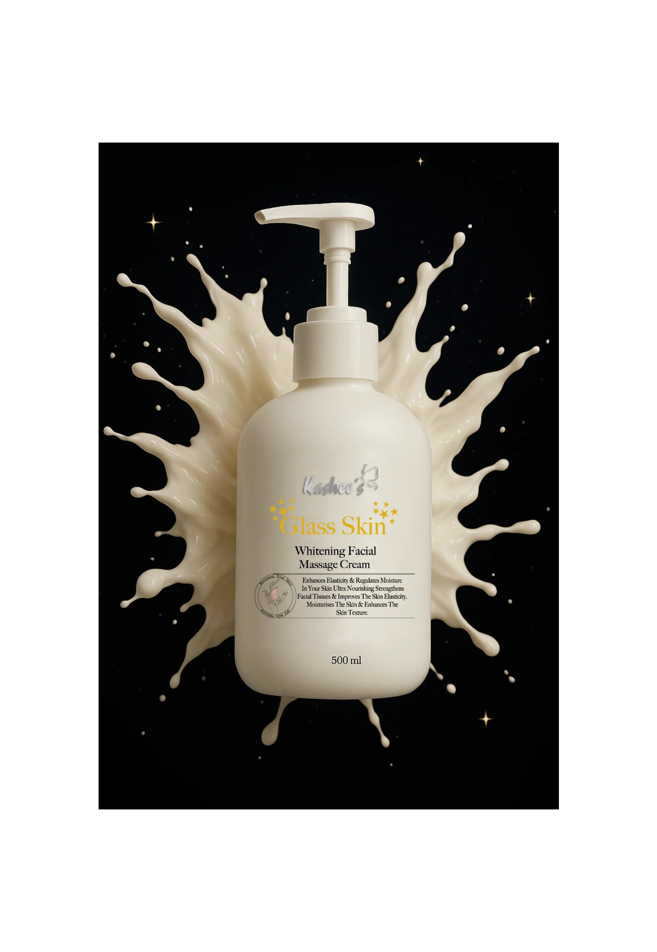 Kashees Glass Skin Whitening Facial Massage Cream