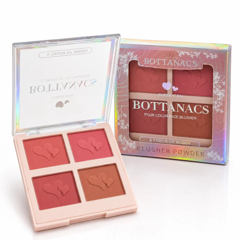 BOTTANACS Four Color Blush Palette – Shade 02