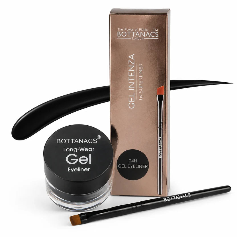 BOTTANACS 24H Black Gel Eyeliner with Brush – 5g