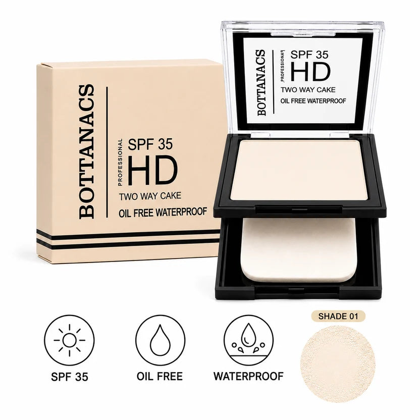 BOTTANACS HD Two Way Cake SPF 35 – Shade 01 Light