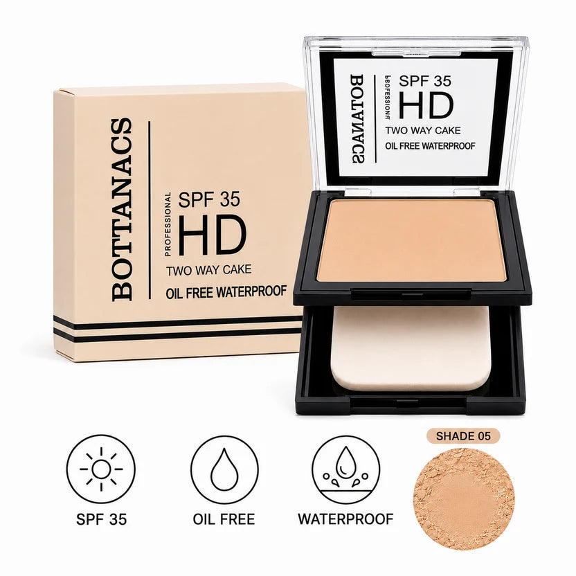 BOTTANACS HD Two Way Cake SPF 35 – Shade 05 Medium Beige