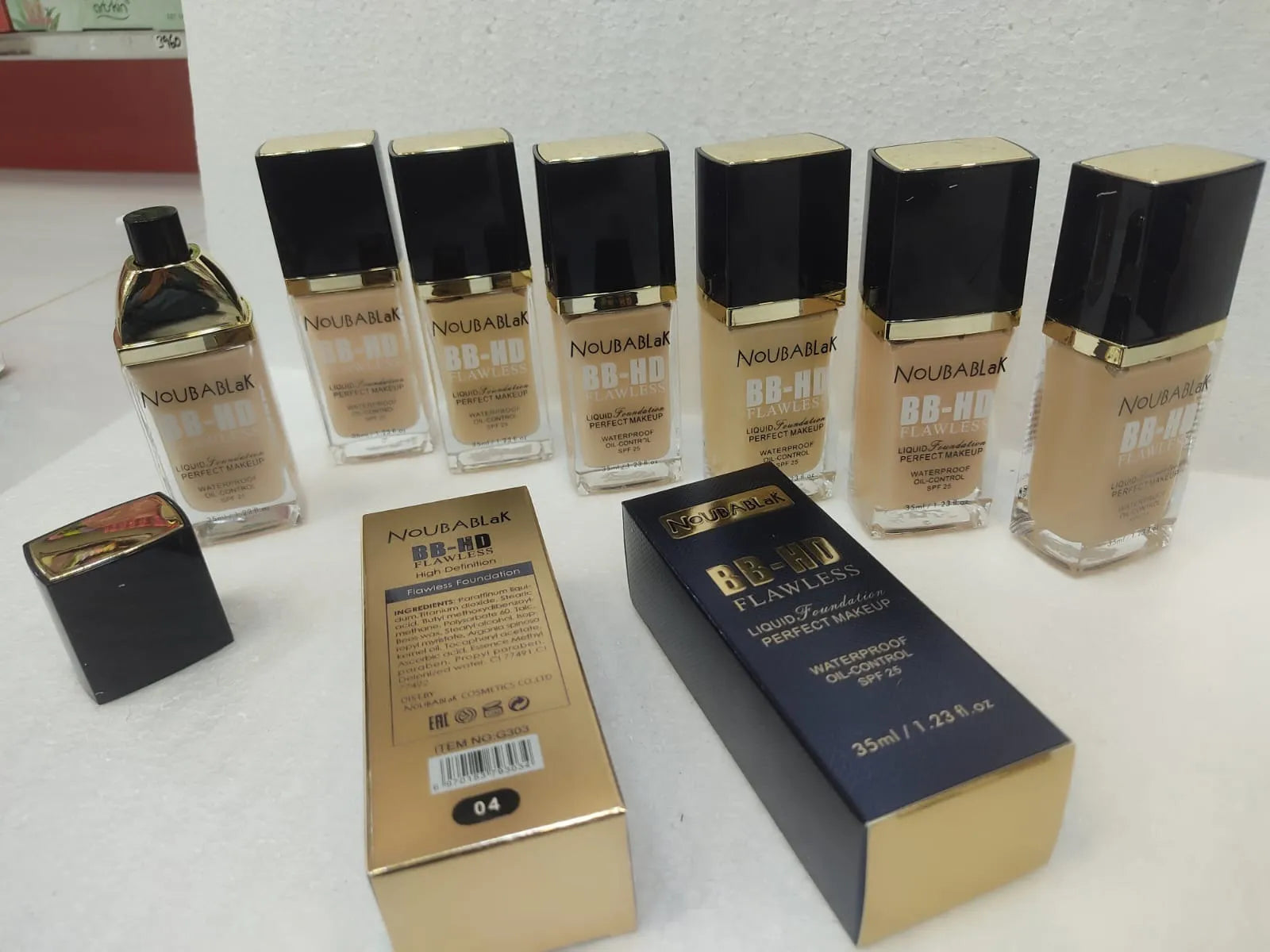 Noubablak B.B HD Flawless Liquid Foundation Water Proof 35ml