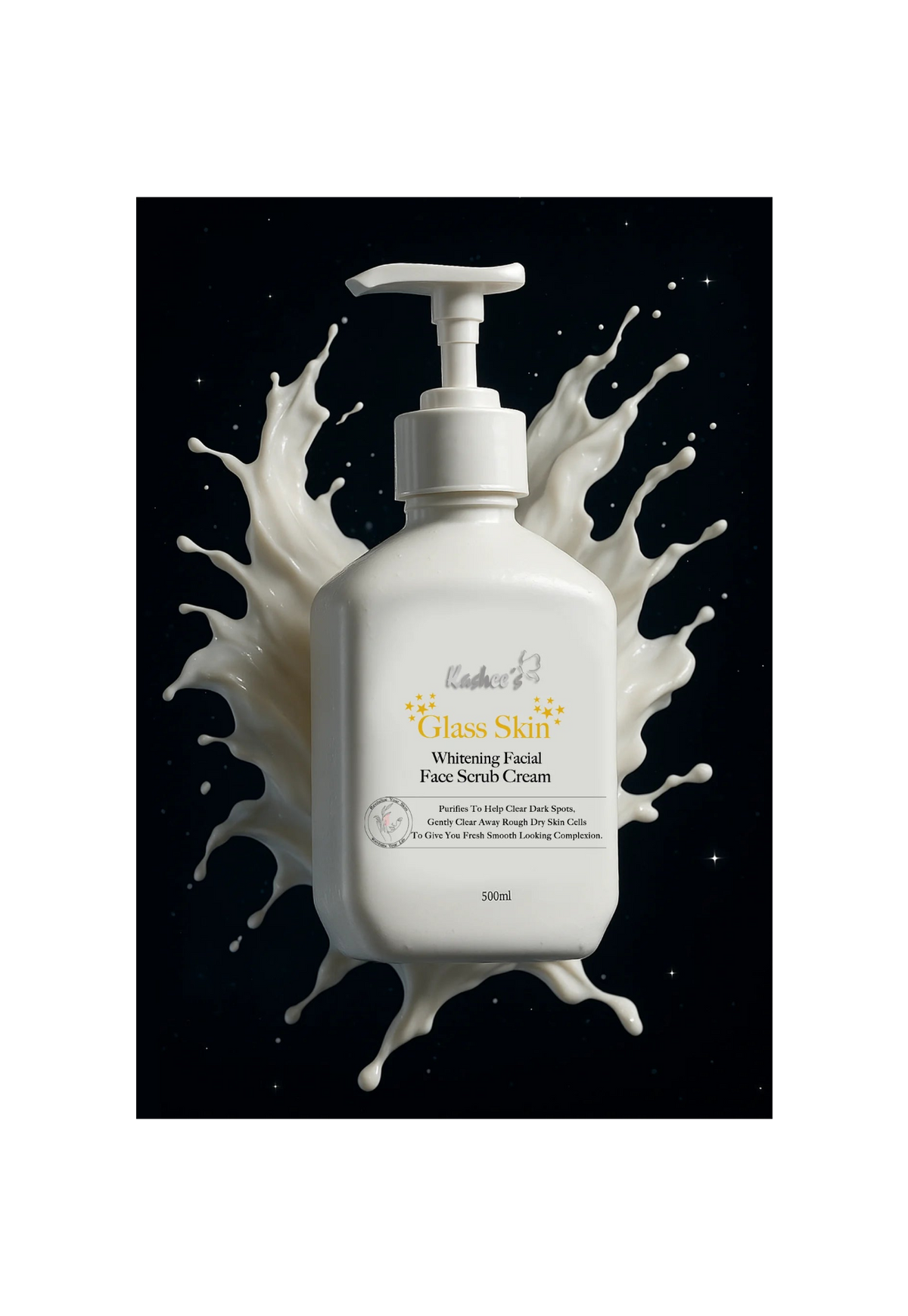 Kashees Glass Skin Whitening Facial Face Scrub Cream