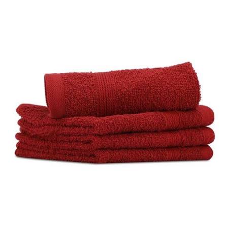 Buy Lush & Beyond Maroon Cotton 4 Face Towels, 2 Hand Towel
